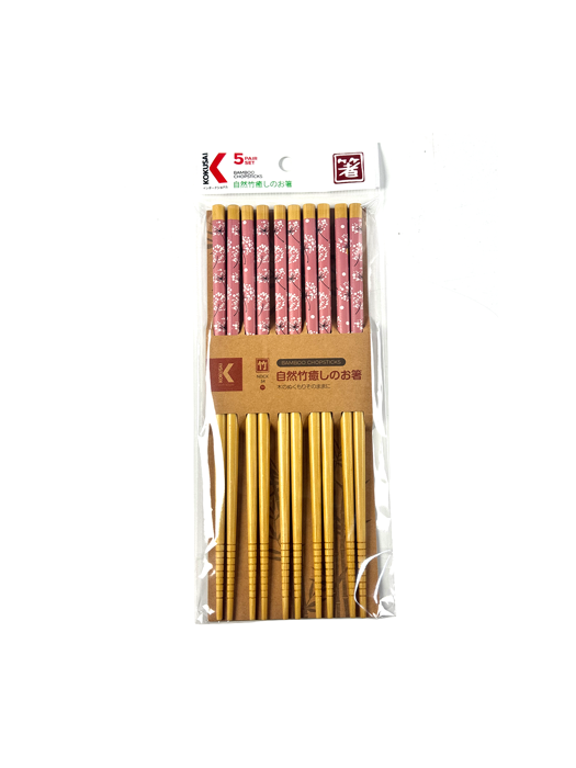 Đũa Tre Nhật Bản Vỉ 5 Đôi Kokusai 23.5cmx7.5mm - NDCK-34