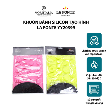 Khuôn bánh Silicon La Fonte tạo hình và chữ Moriitalia YY20399