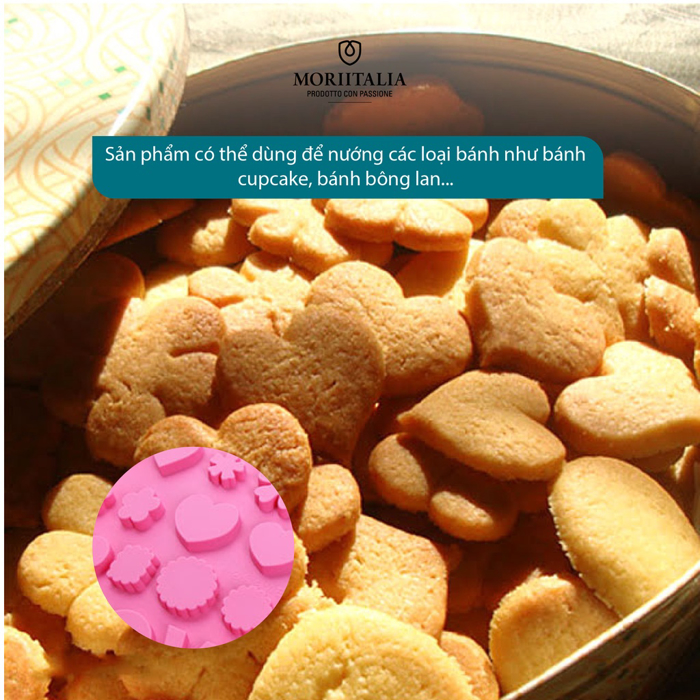 Khuôn bánh Silicon La Fonte tạo hình và chữ Moriitalia YY20399