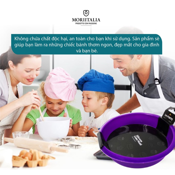 Khuôn bánh La Fonte silicone an toàn tiện lợi Moriitalia YY20855
