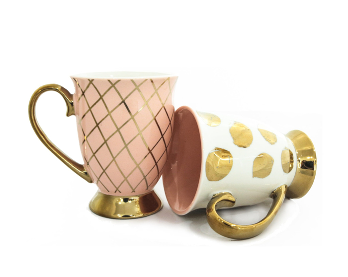 Cốc sứ La Fonte mạ vàng- 006446-02