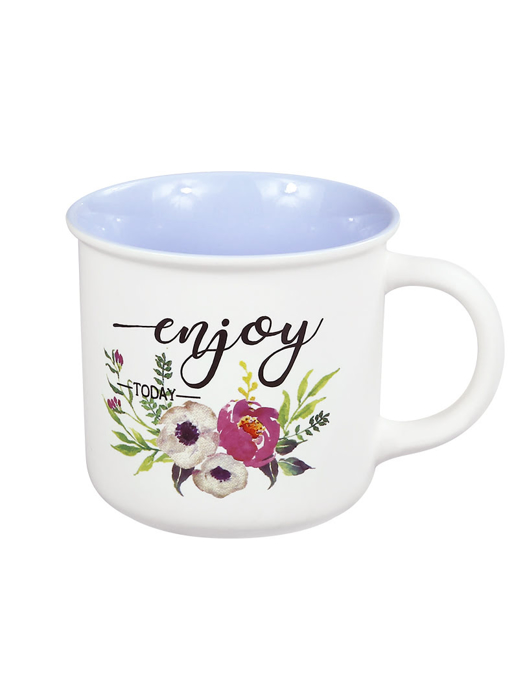 Ly Sứ La Fonte Tráng Men Bên Trong Họa Tiết Hoa - 006422-WHI-01