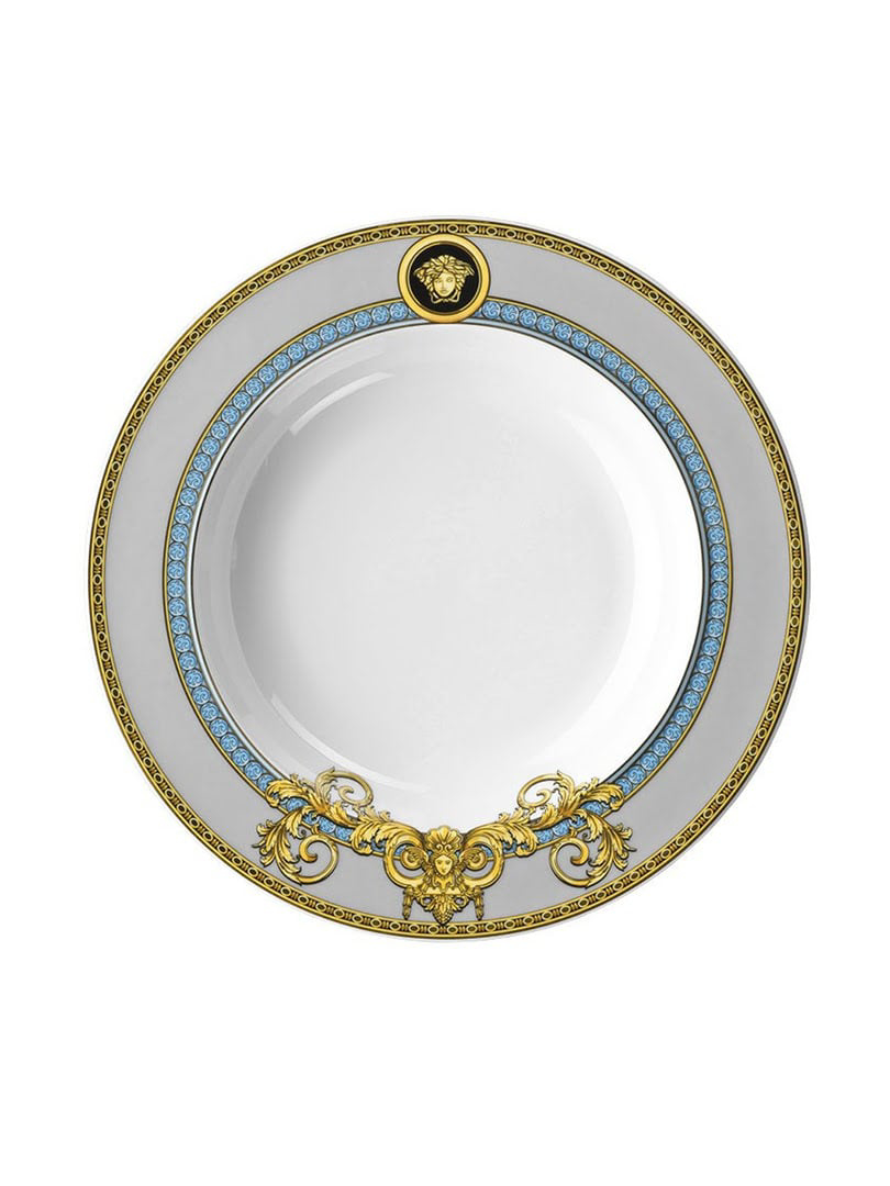 Đĩa soup Versace Prestige Gala Bleu 22cm - 403638.10322