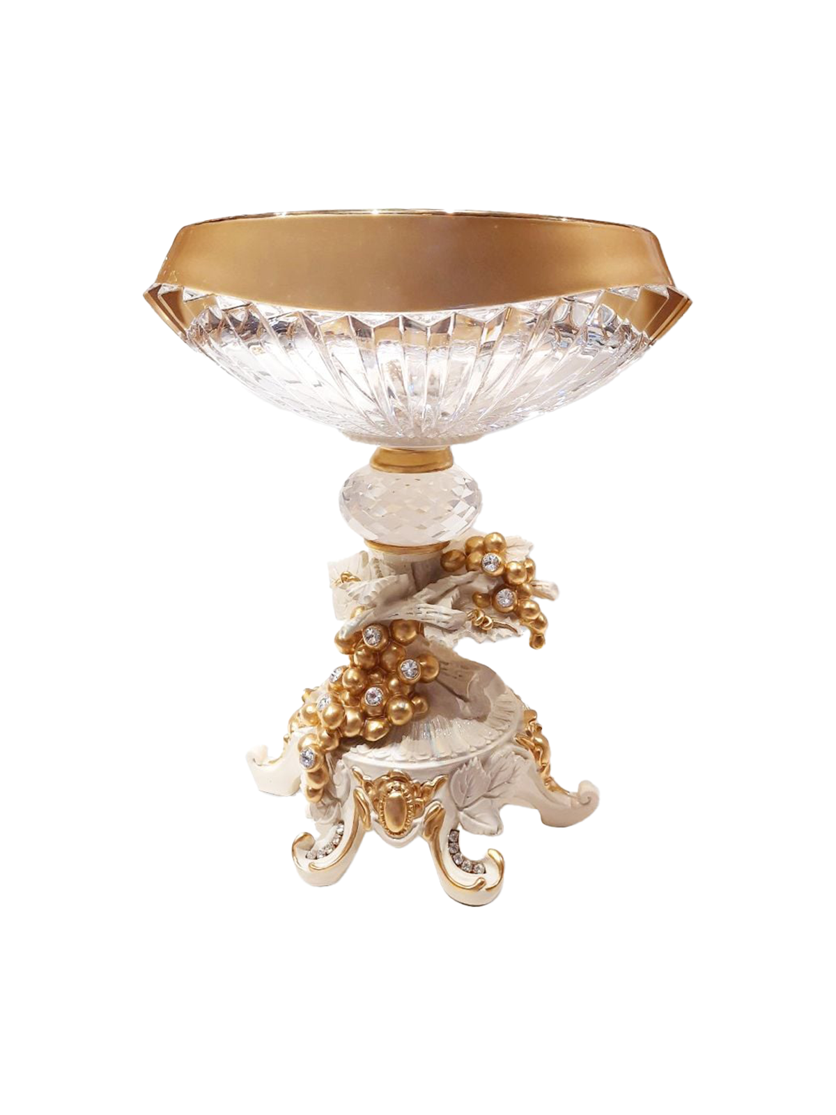 khay hoa trang trí bằng thủy tinh hiệu Cevik cao 30cm- 3NT.COOS/102/C