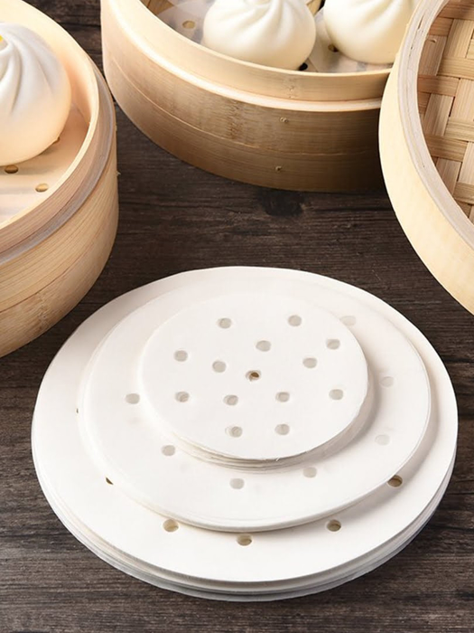 Giấy lót chống dính hấp chiên Kokusai có lỗ 12 cm (30 tờ/túi)