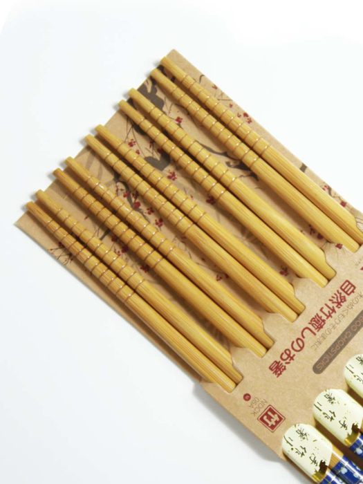 Đũa Tre Nhật Bản Vỉ 5 Đôi Kokusai NDCK-05A