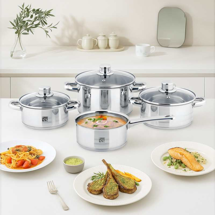 Bộ nồi nấu ăn CS BELM 7 món 054953