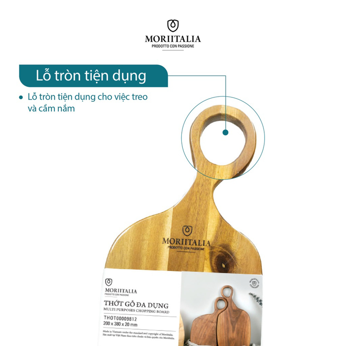Thớt gỗ Moriitalia đa dụng kháng khuẩn THOT00009812