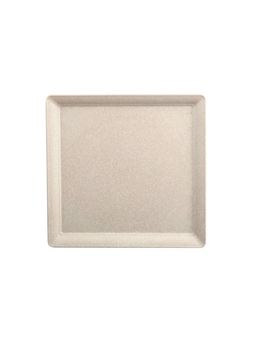 Dĩa vuông melamin KORMEL 180mm màu kem E10506