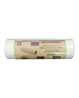 Túi phân hủy sinh học thật sự (Túi đựng thực phẩm Deodeo 20 cm x 30 cm-500 g)-TDTP00001090