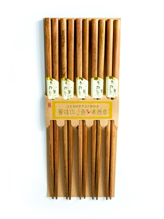 Đũa gỗ Nhật Bản vỉ 5 đôi KOKUSAI NDCK-22