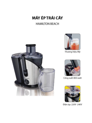 Máy ép trái cây Hamilton Beach - 67750-IN